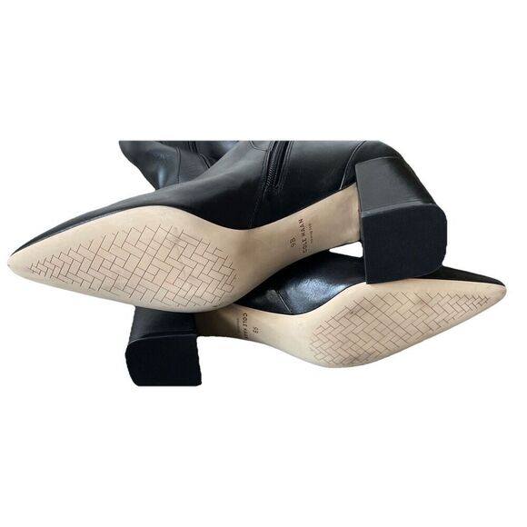 New Cole Haan Clarice Knee High Tall Boot With Extended Calf Sz 9 Black Leather - Picture 6 of 6